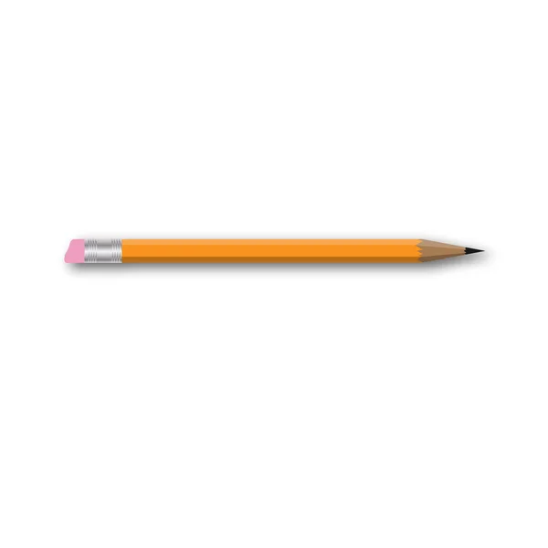 Vektor ceruza fehér háttér. — Stock Vector