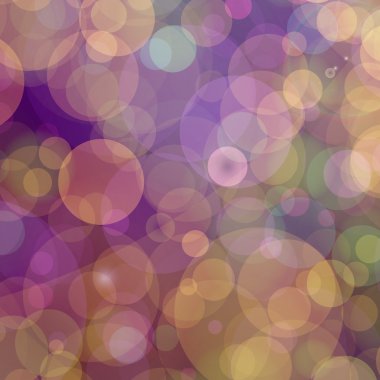 Renkli bokeh arka plan. Vektör çizim