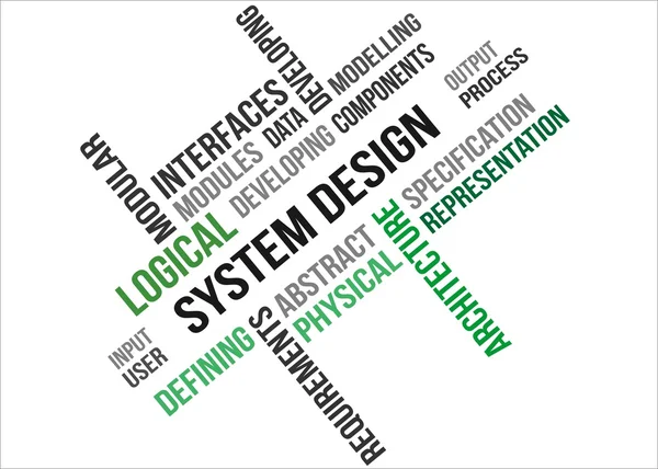 Systemdesign — Stockvektor