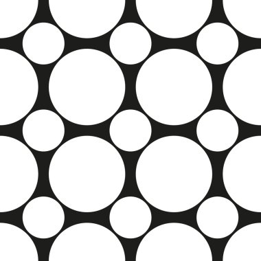 Siyah daire farklı boyutlarda. Vektör