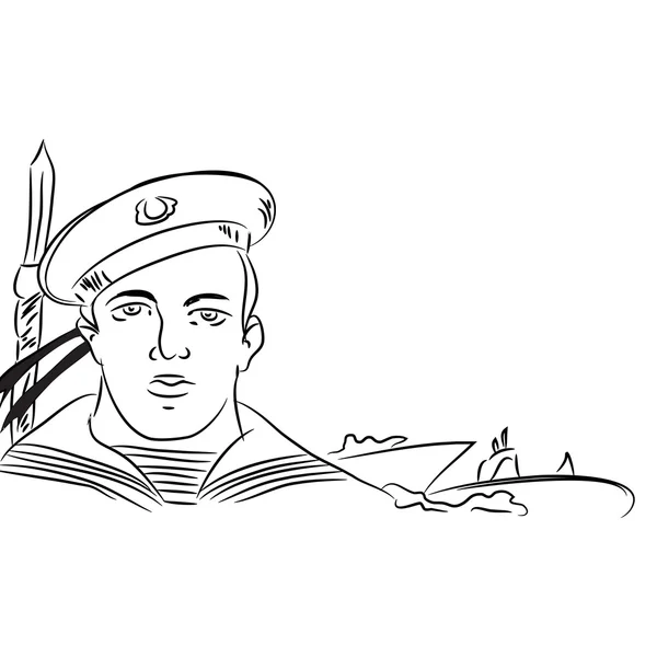 Marine armée sily.Vektornaya illustration . — Image vectorielle