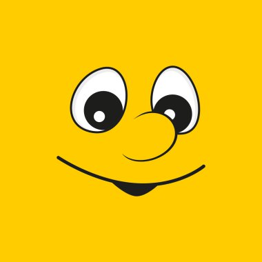 Yüz. Vektör çizim.