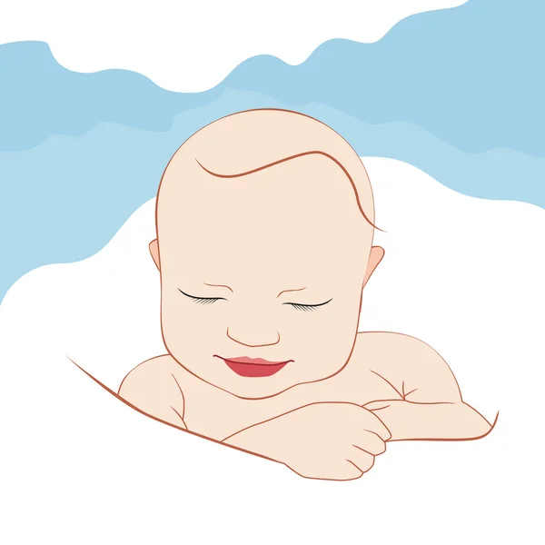 Ilustração vetorial de bebês . — Vetor de Stock