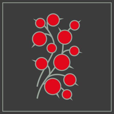 çilek vektör çizim.