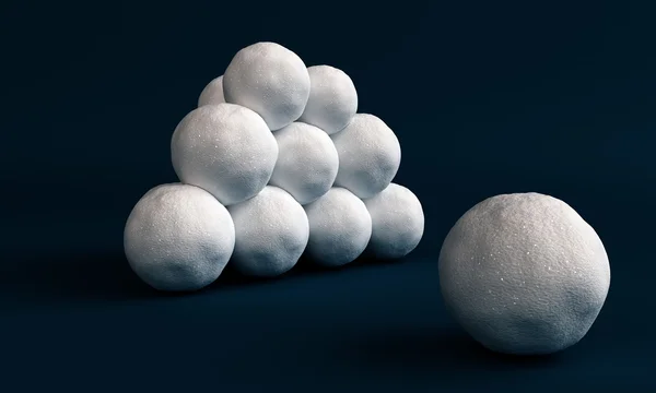 Bolas de neve — Fotografia de Stock