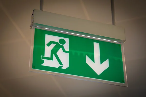 Emergency exit - Stock Image — Stock Photo, Image