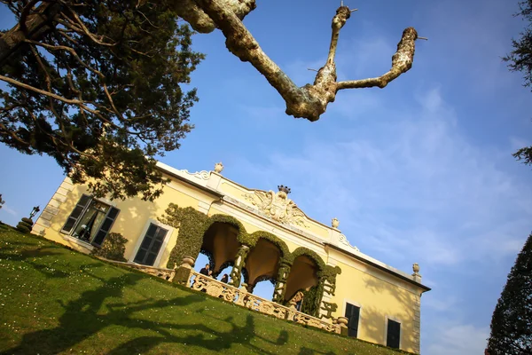 A Villa del balbianello, a Comói-tó, Olaszország Jogdíjmentes Stock Fotók