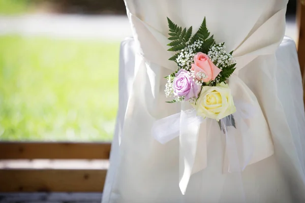 Wedding Chair Cover — Stock Photo, Image