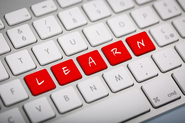 The word "LEARN" written on keyboard. — Stock Photo, Image