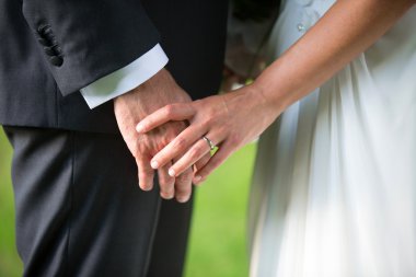 Gelin ve Damat Düğün günü içinde