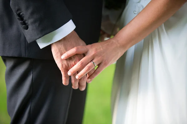 Sposo e sposo in un giorno di nozze — Foto Stock