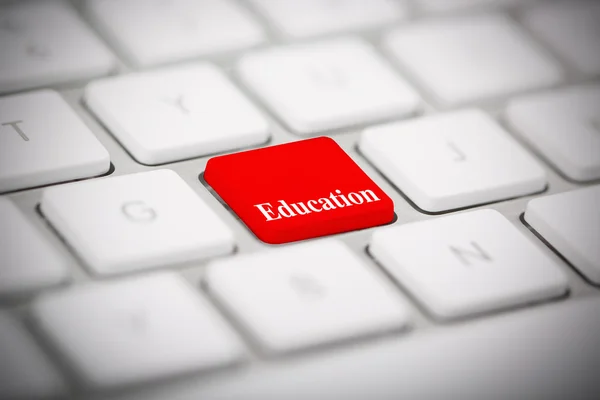 The word "EDUCATION" written on keyboard — Stock Photo, Image