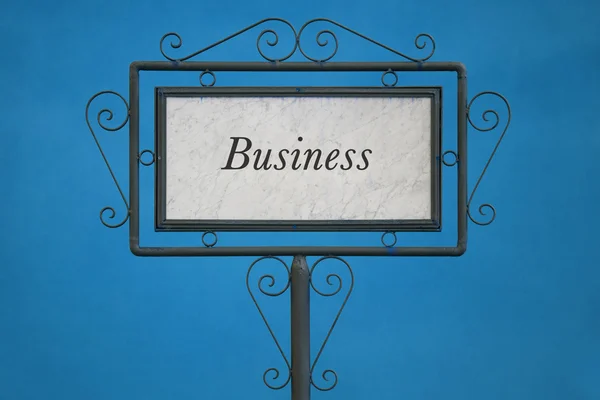 La parola "affari" su un cartello — Foto Stock