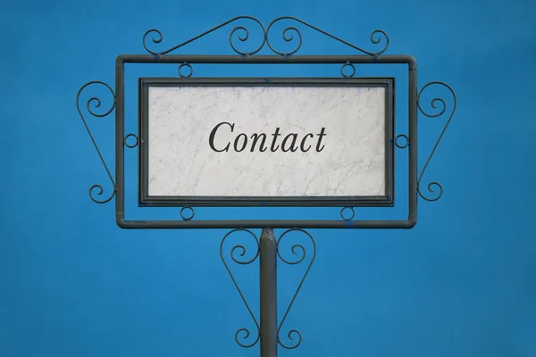 La palabra "Contacto" en un letrero —  Fotos de Stock