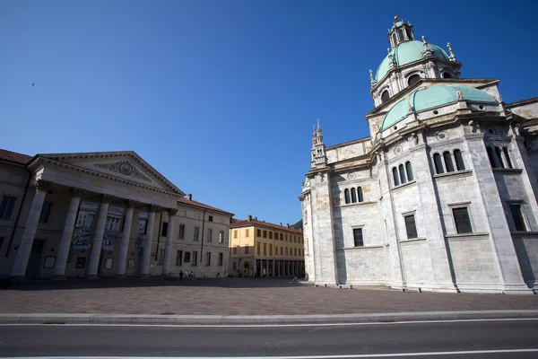 Como katedrála na jezeře Como — Stock fotografie