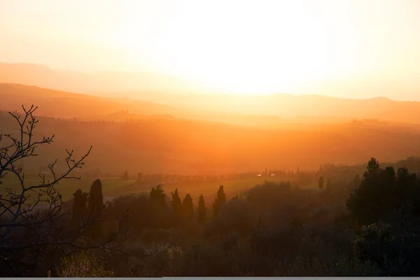 Val d'Orcia in Tuscany — Stock Photo, Image