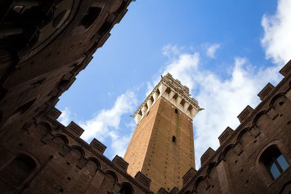 Piazza del Campo em Siena — Fotografia de Stock