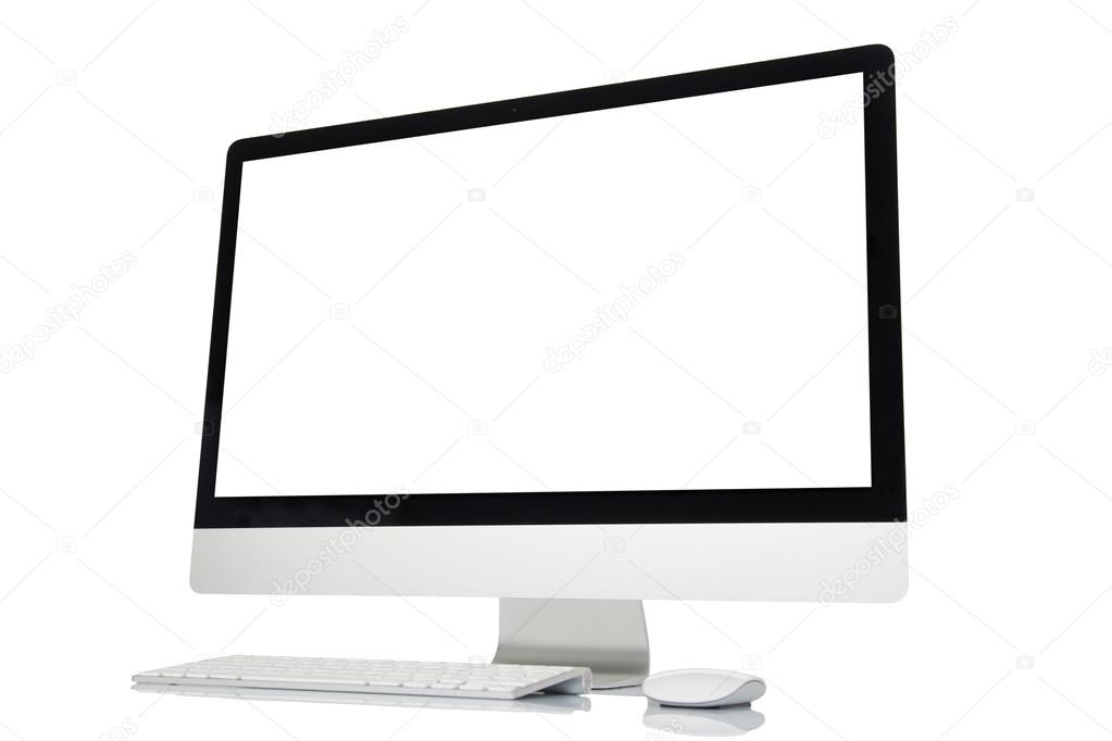 Computer screen isolated 