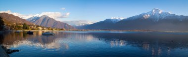 Gera Lario bir kış günü, Lake Como District içinde