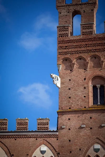 Palazzo Pubblico in Siena — Stockfoto
