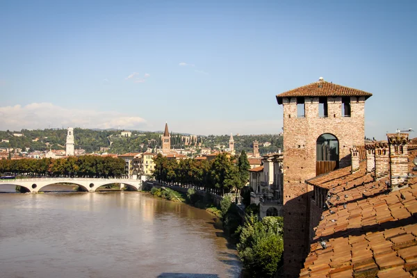 Castelvecchio i Verona, Italien — Stockfoto