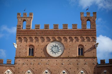 Siena 'daki Palazzo Pubblico' da