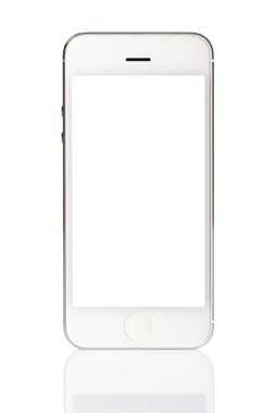 Beyaz smartphone izole
