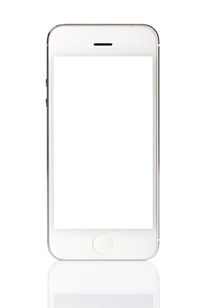 Witte smartphone geïsoleerd — Stockfoto