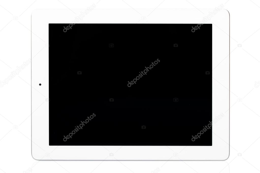 White Tablet Pc Isolated 