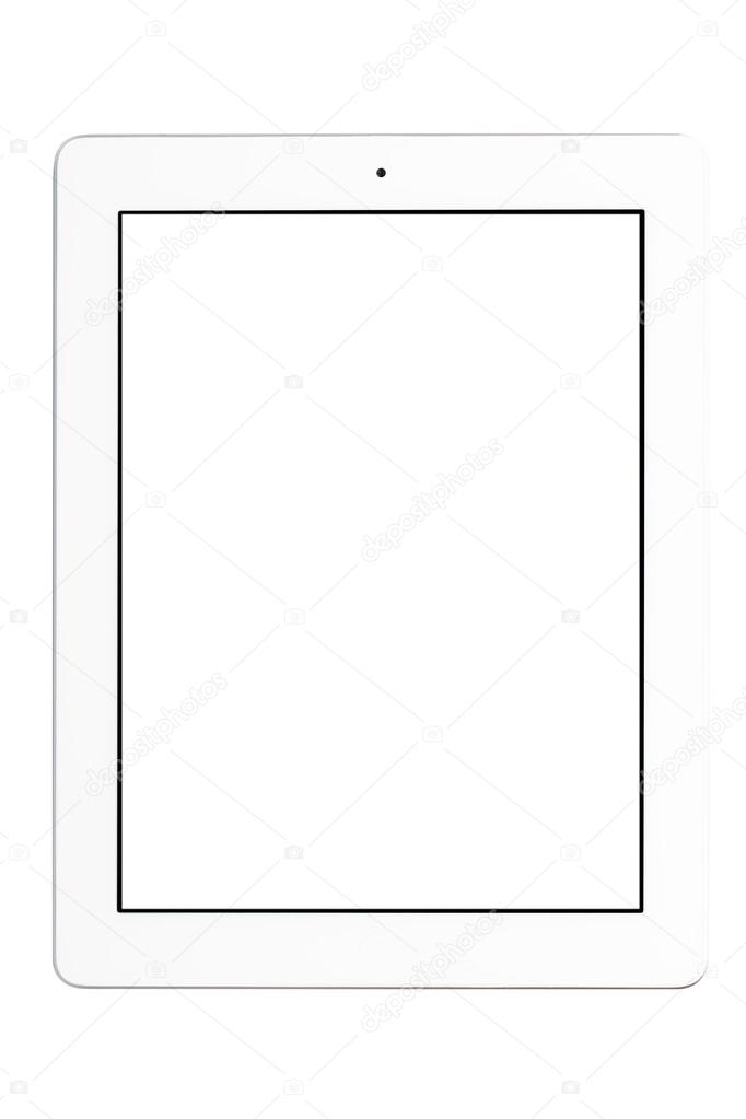 White Tablet Pc Isolated 
