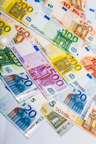 Closeup of Euro Banknotes — Stock Photo, Image