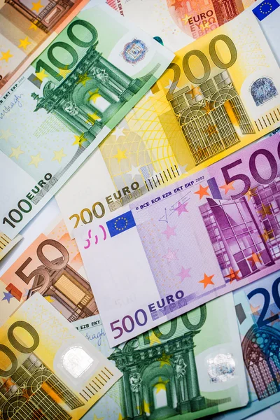 Closeup of Euro Banknotes — Stock Photo, Image