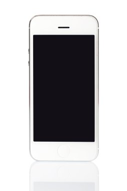 Beyaz smartphone izole