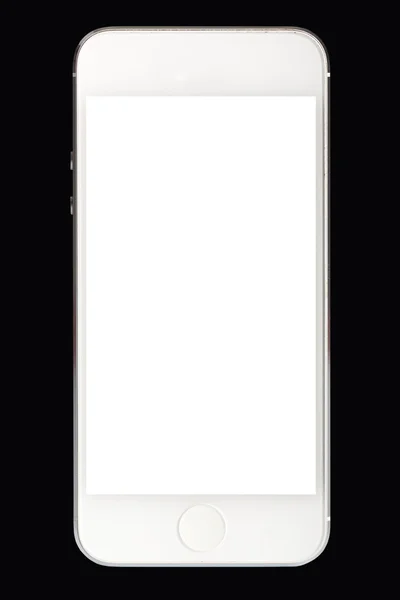 Telefone inteligente branco isolado — Fotografia de Stock