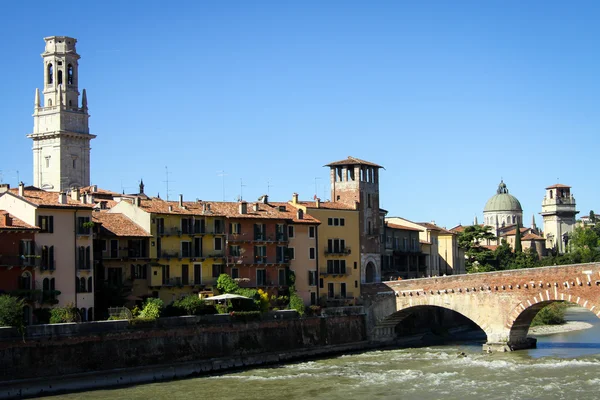 Panoramautsikt över verona, Italien — Stockfoto