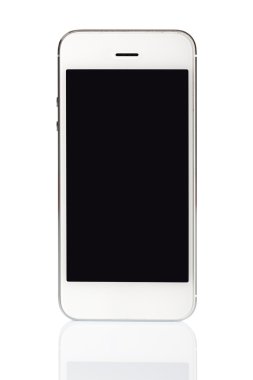 Beyaz smartphone izole