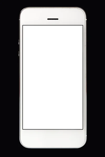 分離された白のスマート フォン — ストック写真