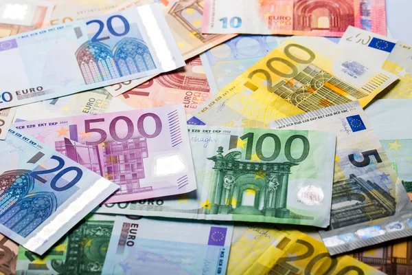 Closeup of Euro Banknotes — Stock Photo, Image