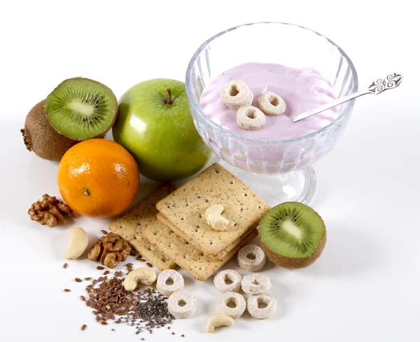 Hälsosam frukost hälsosamt mellanmål. diet — Stockfoto