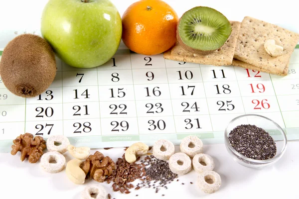 Dieta comer alimentos saudáveis — Fotografia de Stock