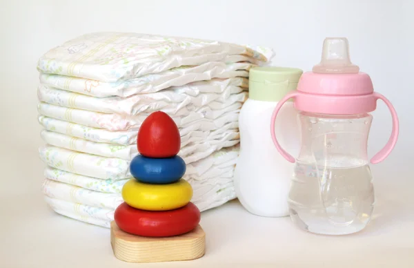 Baby care items — Stock Photo, Image