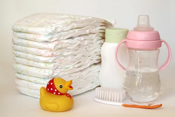 Baby care items — Stock Photo, Image