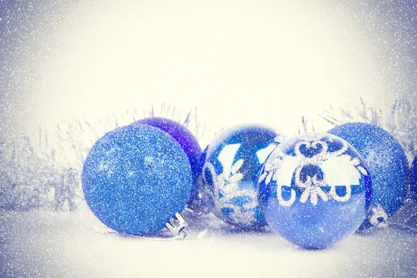 Karácsonyi labdák háttér — Stock Fotó