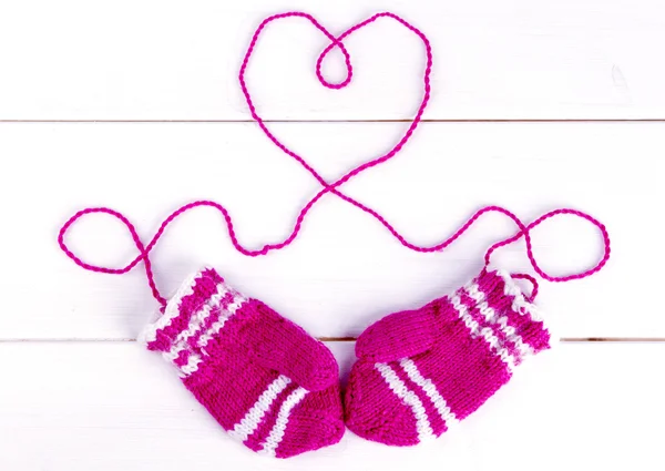 Mitaines tricotées pour enfants — Photo