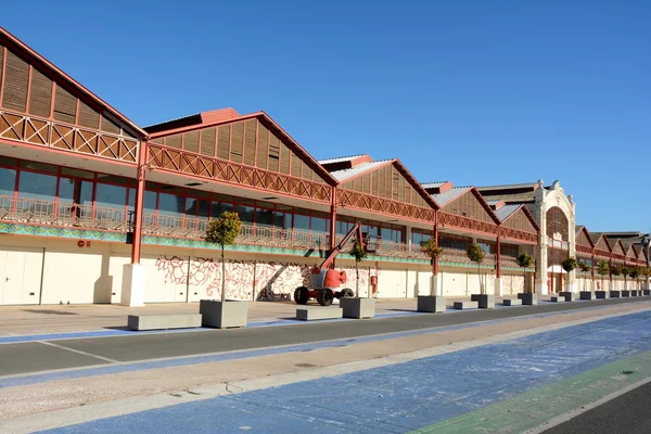 Valencia, edificio del puerto — Foto de Stock