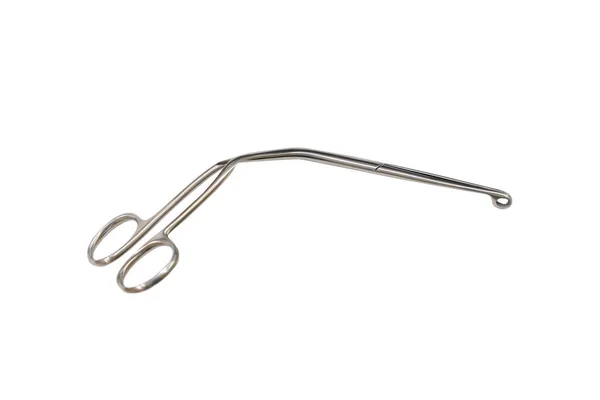 Isolated Picture Forcep Pick Foreign Body Oropharyngeal Airway While Intubation — Stock Photo, Image