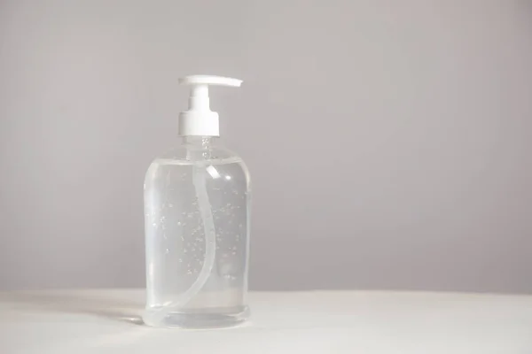 a bottle of hand gel or hand sanitizer alcohol gel