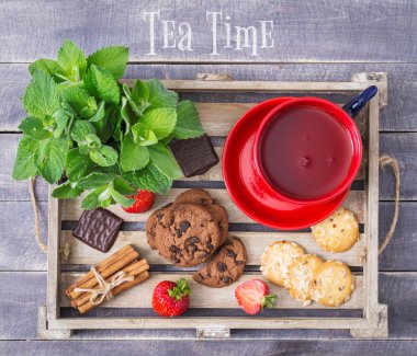 Çay saati. Tatlı menüsü.