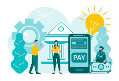 Sunucu kartı öykünmesi NCE, NFC Yakın Alan İletişim akıllı maaş, iş ve teknoloji konsepti kullanışlı ve hızlı bir konsept için mal ve hizmetler için dijital cüzdan