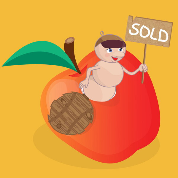 Worm Is Owner Of Apple